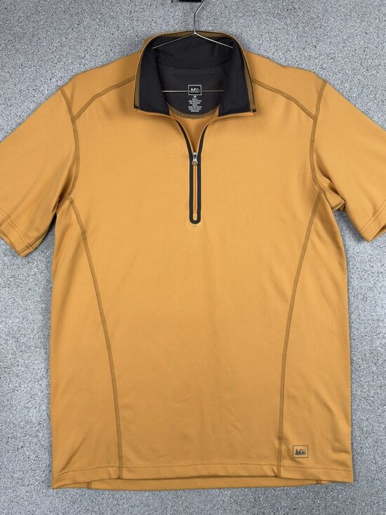 REI Other - REI Venturi Quarter Zip Shirt Men's M Running Hiking Training Yellow 808880
